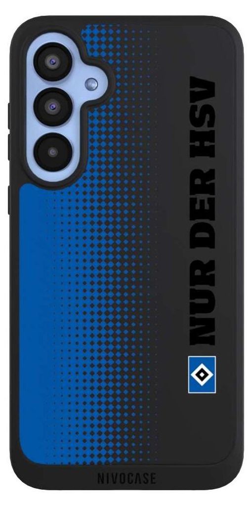 NIVOCASE Handyhülle für Samsung Galaxy A55 5G Hülle NIVOpure Case Schwarz HSV Logo transparent