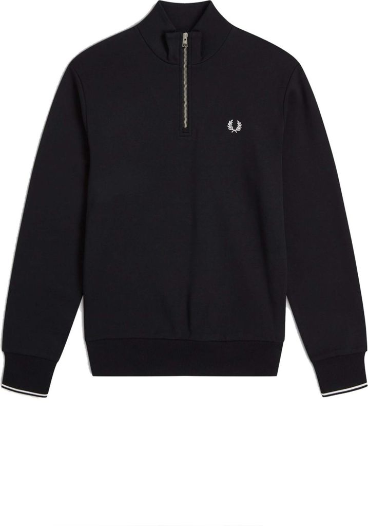 Fred Perry Half Zip Sweatshirt Czarny Zdjęcie produktu 