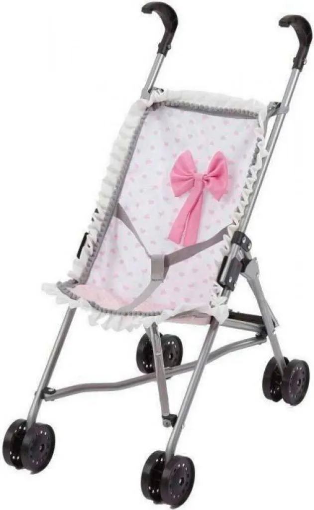 Siège poupée pliable Reig Rosa rose à pois blancs style rétro