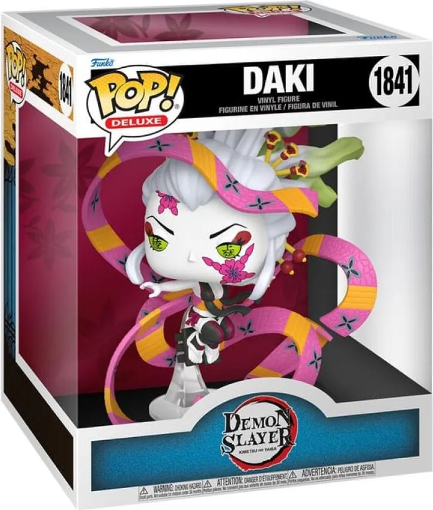 Daki 1841 Funko POP Deluxe Demon Slayer - Détails Gravés et Obi de Soie