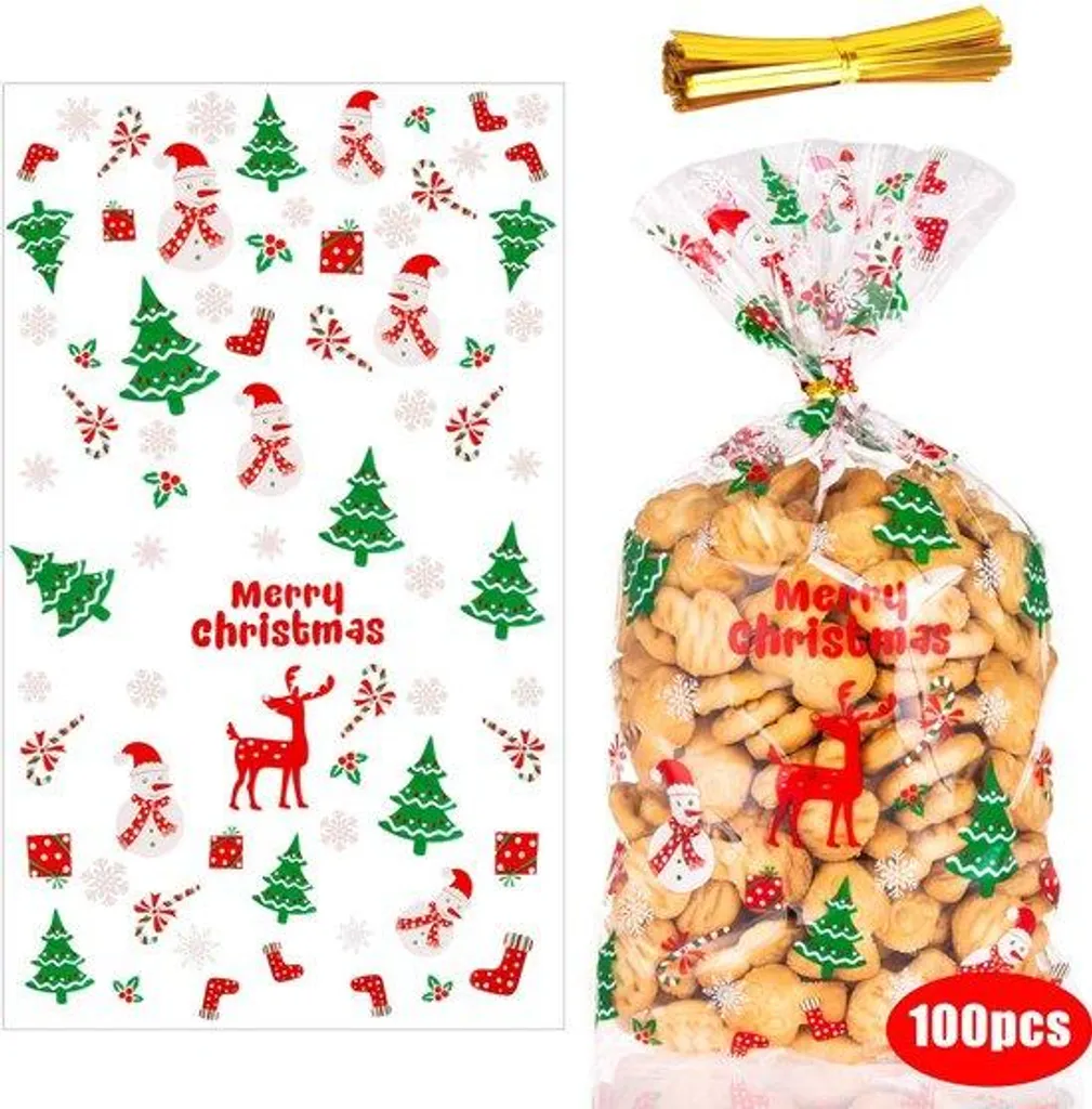 Sachets Transparents pour Cadeaux Gourmands et Marchés de Noël DIY