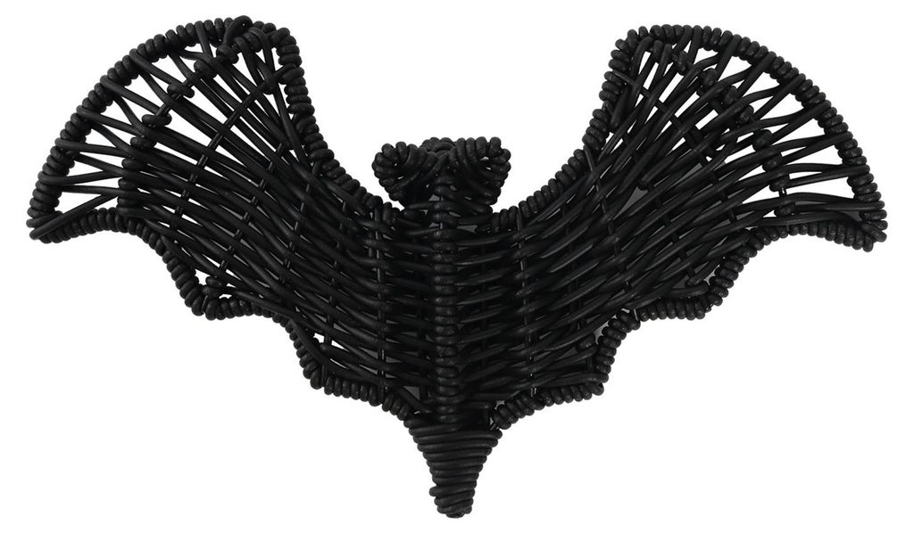 Halloween-Fledermaus-Dekoration aus Rattan, 3D-Gruselige schwarze Kunststoff-Fledermaus-Wandbehang für Baum, Veranda, Garten, Rasen, Innen- und Au...