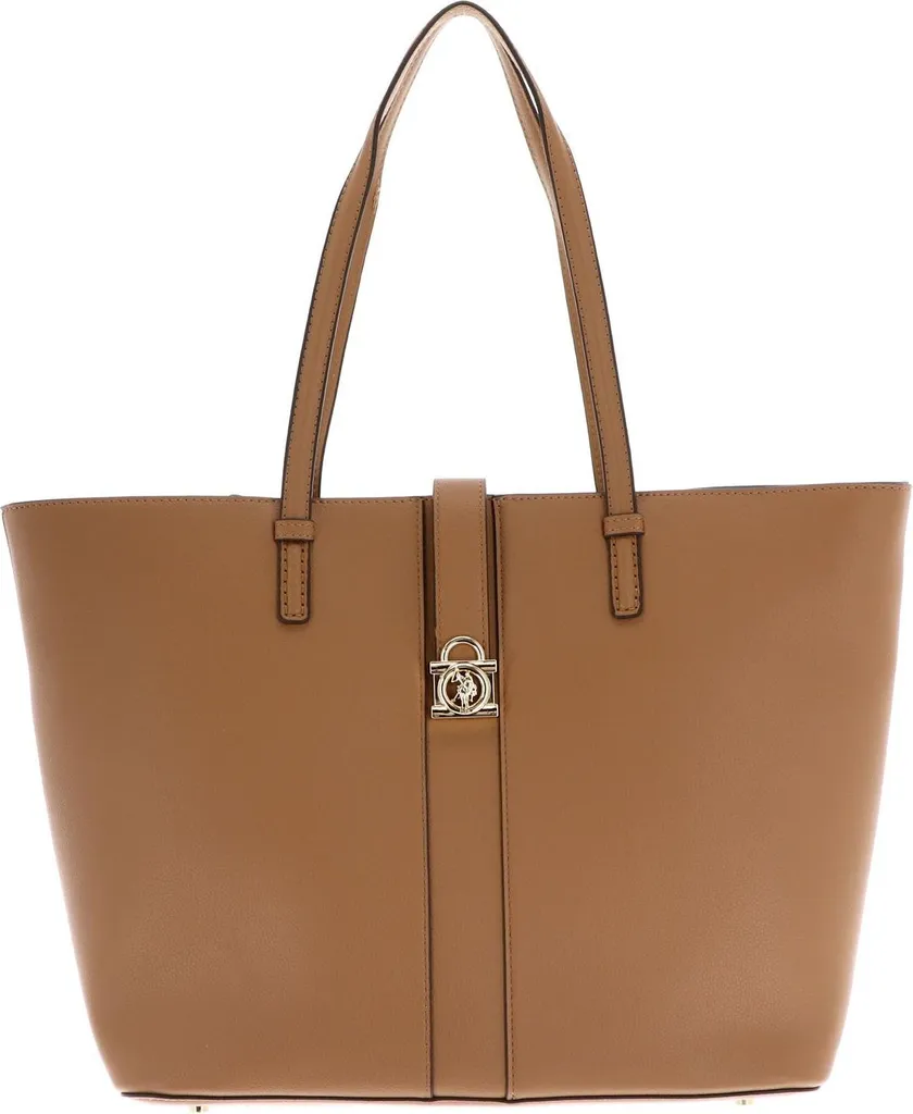 Grand Sac Shopper Marron Clair pour Femme Winterberry U.S. POLO ASSN.
