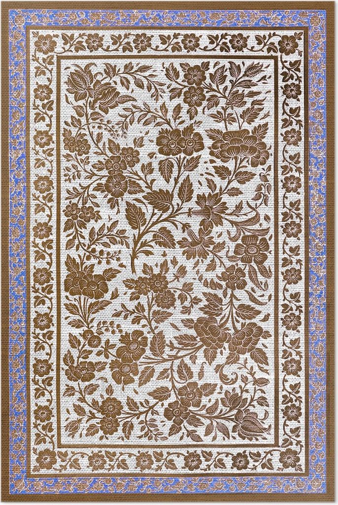 Hippie Lac Violett von Sir Matthew Digby Wyatt – Vinylteppich – 140x210 cm – Indoor Teppich – Flur – Pflegeleicht – Modern