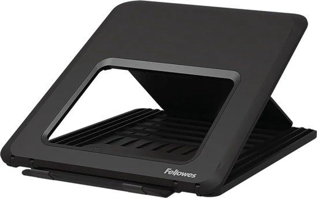 Support Ordinateur Portable pour Télétravail Réglable 12 Positions Noir