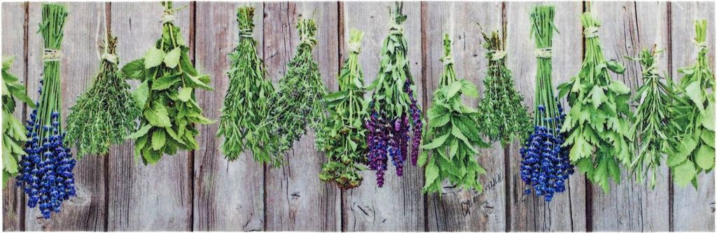 Küchenmatte Küchenteppich Kräuter Teppichläufer Küche Läufer Teppich Vorleger