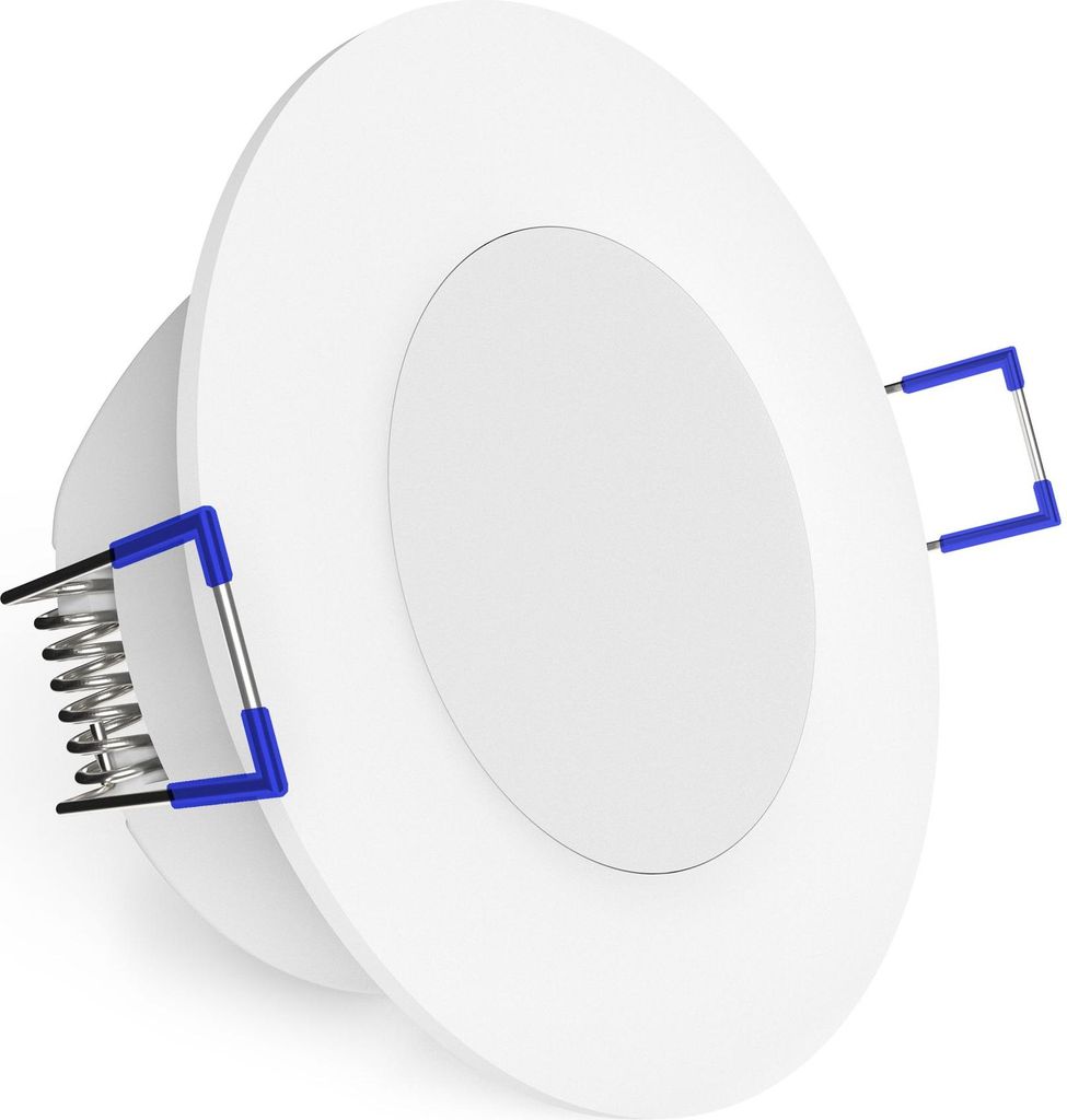 linovum WEEVO Set IP44 Einbaustrahler LED 230V rund - runder Deckenspot warmweiß 3,5W Bad & Außen - flacher Einbau 29 mm