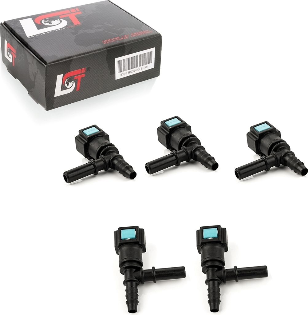 5x Schnellverschluss Kraftstoffleitung Kupplung T-Stück 7,89x6mm für KIA HYUNDAI