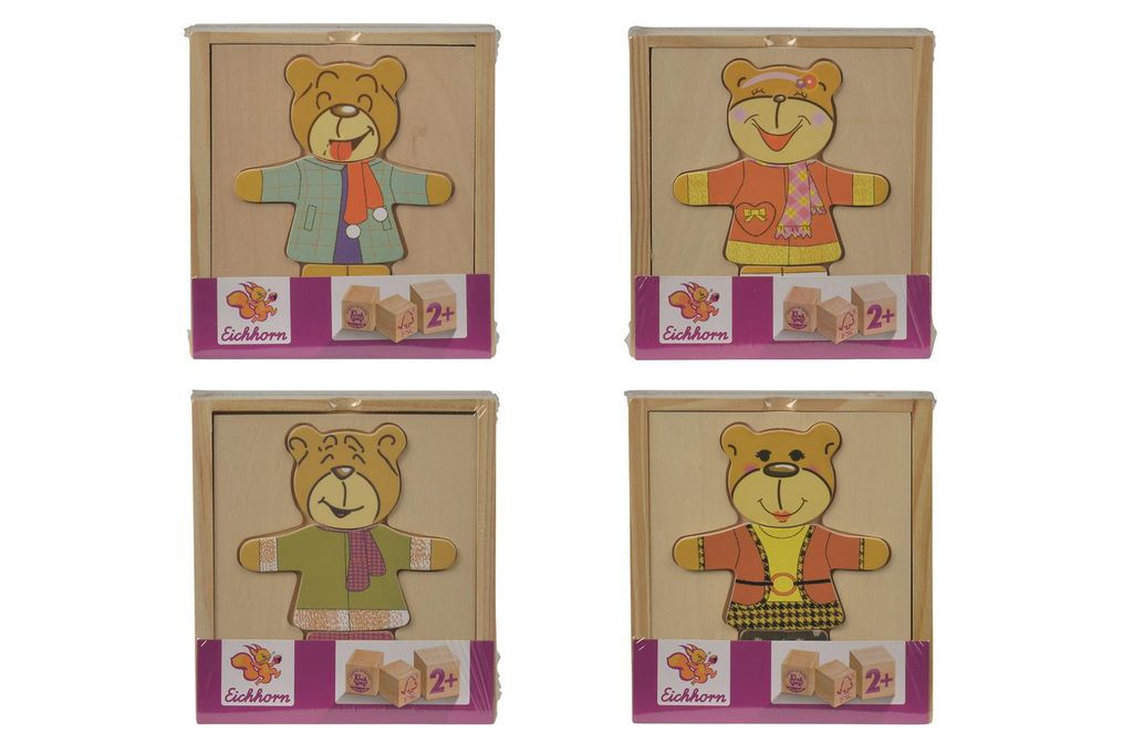 Eichhorn 100005401 Bären-Puzzle, 4-fach sortiert Produktbild 