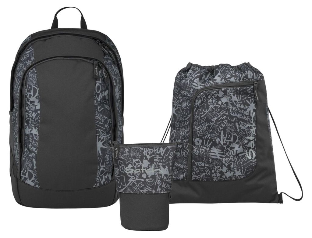 Satch, Schulrucksack-Set AIR Street Ink 3-teilig Produktbild 