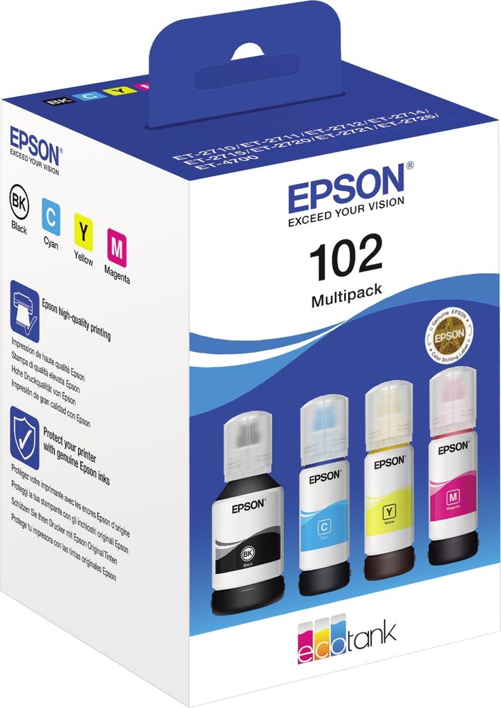 Epson C13T03R640 Epson EcoTank 4-barevné multipack T 102 T Obrázek produktu 