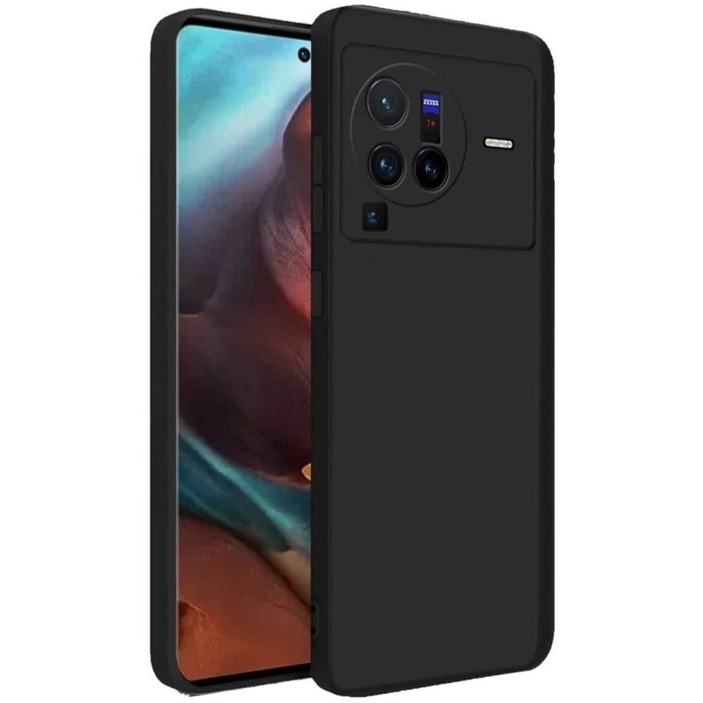Futerał silikonowy Soft Case do Vivo X80 Pro - Czarny Zdjęcie produktu 