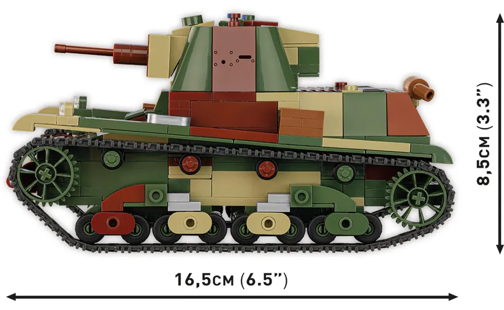 Char 7TP Cobi 2661 : Maquette sans Colle Durable et Facile à Assembler
