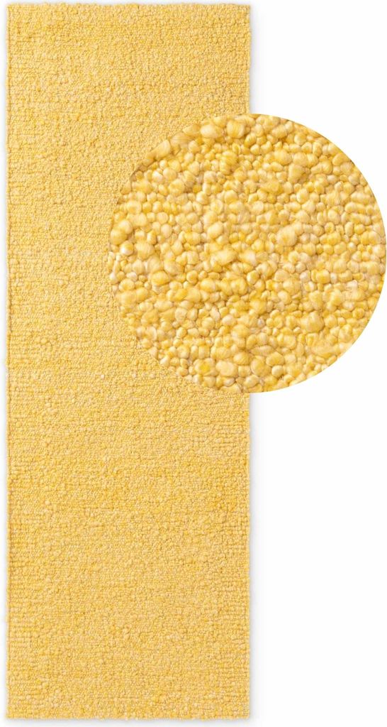 Ted Baker Notting Hill Soft Bouclé Kurzflor Teppich Portobello Gelb