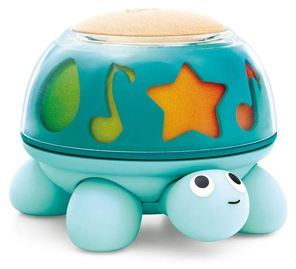 Jouet musical en bois Hape Twist & Tune Turtle - Tortue d'éveil sonore