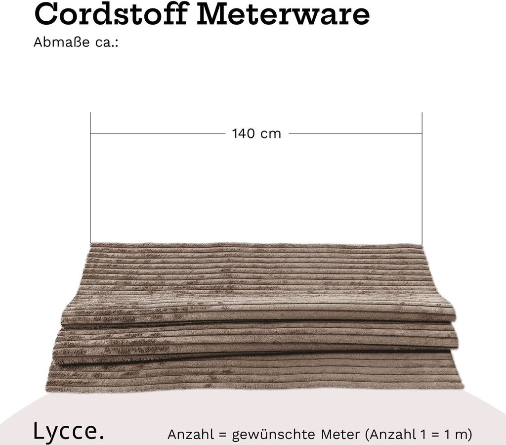 Tissu Lycce en velours côtelé vendu au mètre | 35 000 Image du produit 