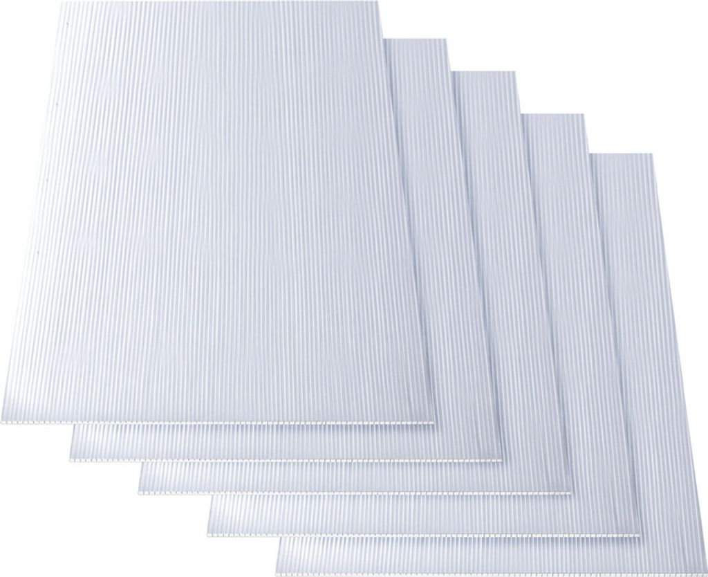 Aopunly 5x Doppelstegplatten 8mm Zuschneidbar 121x60,5cm Produktbild 