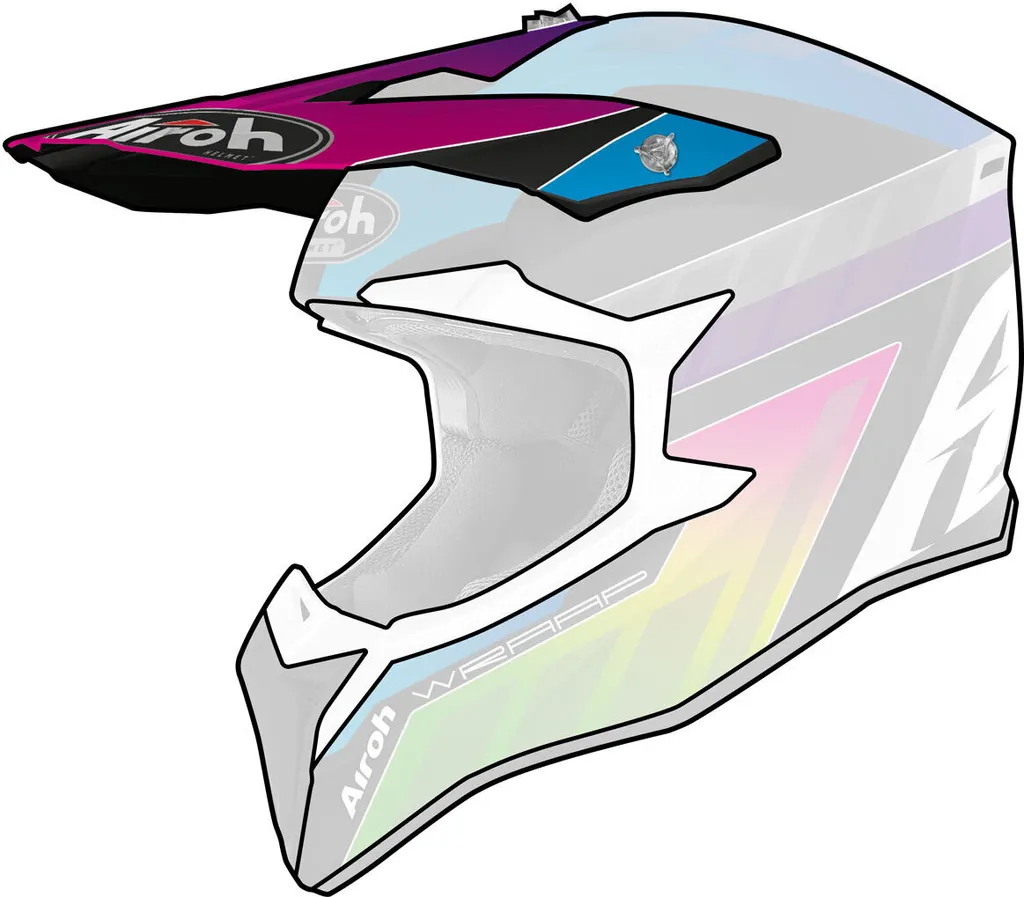 Visière de remplacement pour casque Airoh WRAAP Jeunes Prism Matt