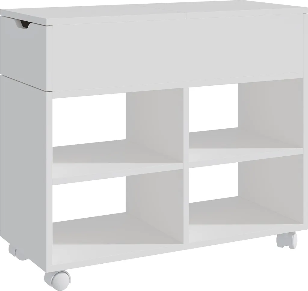 Petit meuble de rangement à roulettes coulissant pour cuisine et salle