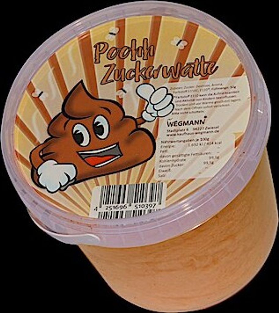 Zuckerwatte Poohh | braune Zuckerwatte mit Cola Geschmack