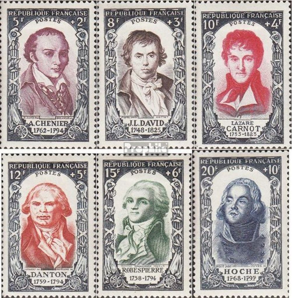 Briefmarken Frankreich 1950 Mi 885-890 (kompl.Ausg.) postfrisch Rotes Kreuz