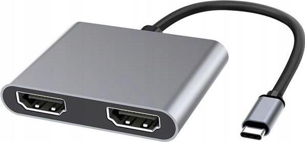 Microconnect USB3.1CHDMIX2, Schwarz, 54 mm, 15,5 mm, 66 mm, 31 g, 278 mm