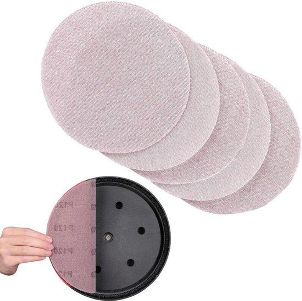 25 Stück Schleifpapier 225 mm Schleifscheiben Gitter 120 für exzentrische Schleifmaschine