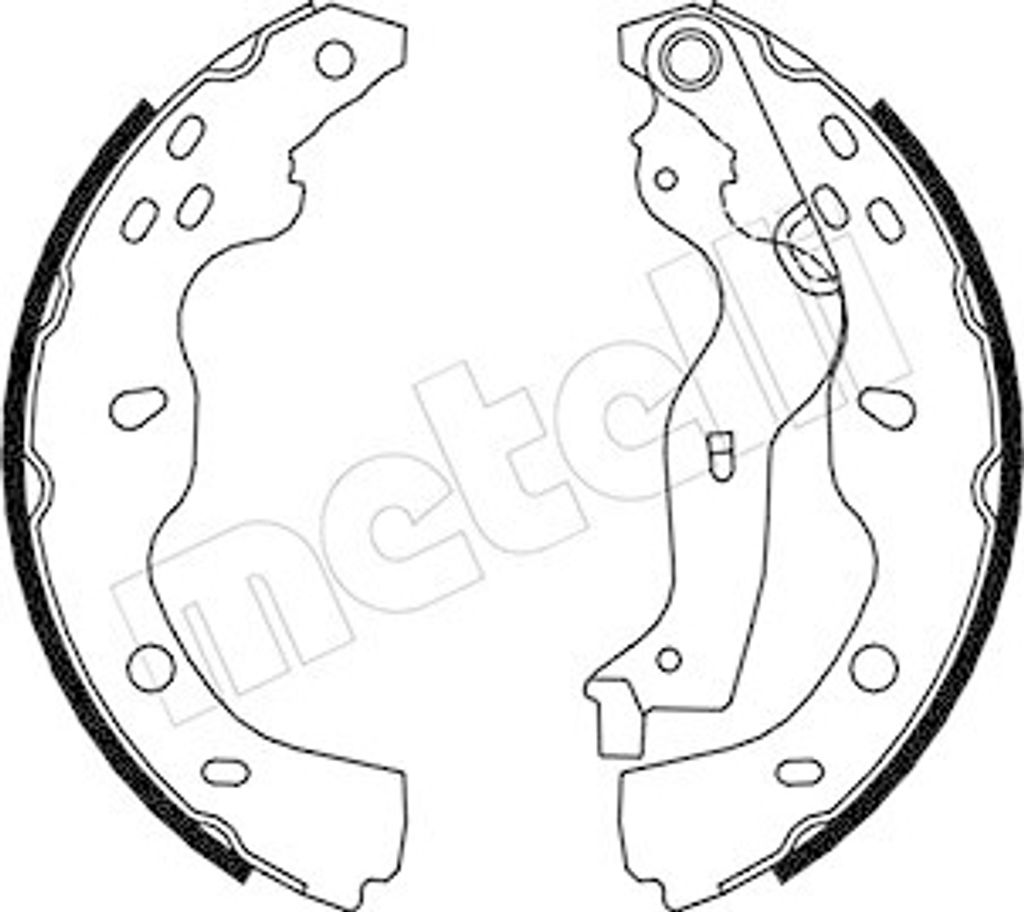 Bremsbackensatz Metelli 53-0096 für Fiat Suzuki Hinterachse