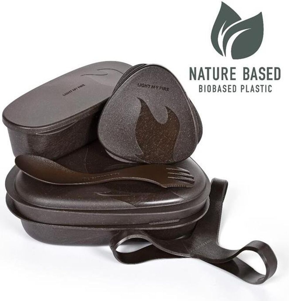 Light My Fire LunchKit Lunchbox Kakao mit Spork, mikrowellengeeignet, 185x190x60 mm