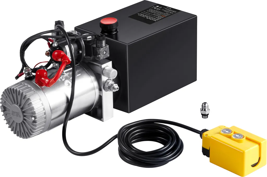 SucceBuy Pompe Hydraulique 12 Quart Simple Effet 12V pour Benne 3200 PSI