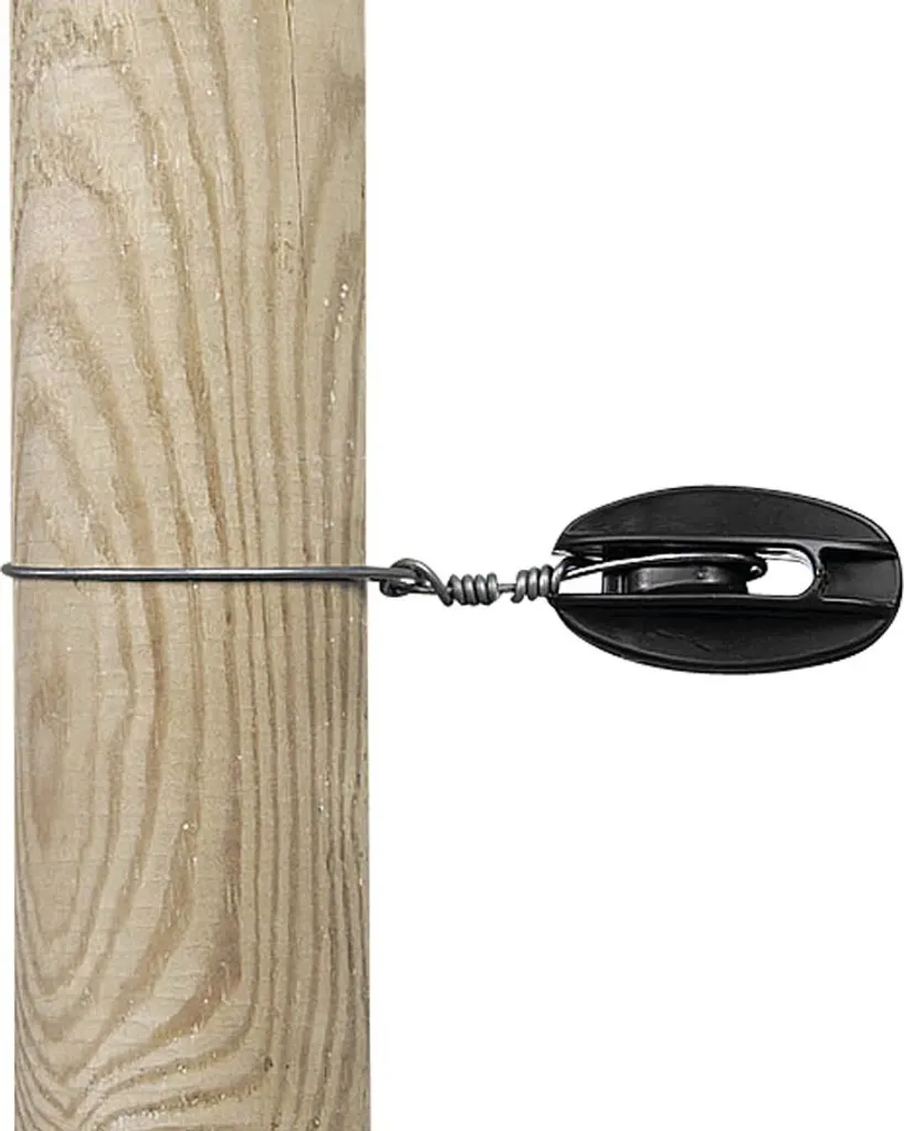 Isolateur noir haute résistance pour cordon de traction - Pack de 100