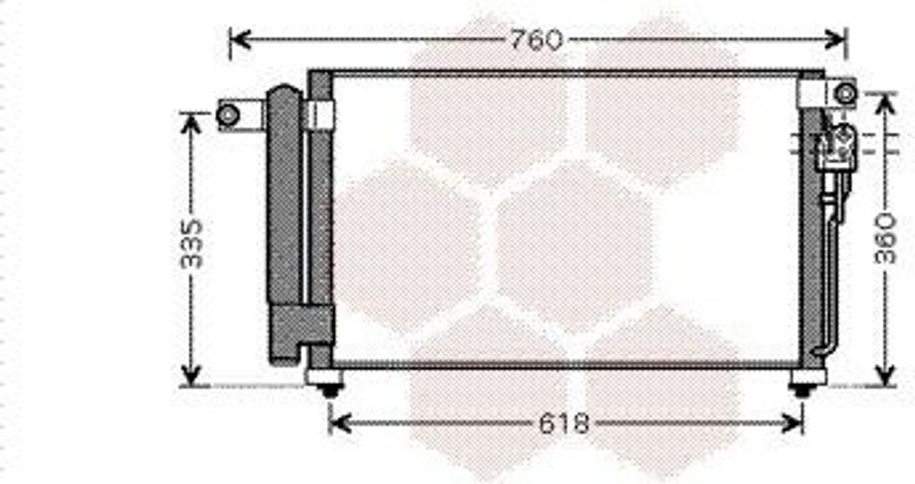 VAN WEZEL 83005081 Kondensator Klimaanlage Klimakondensator für KIA RIO II (JB) +Trockner