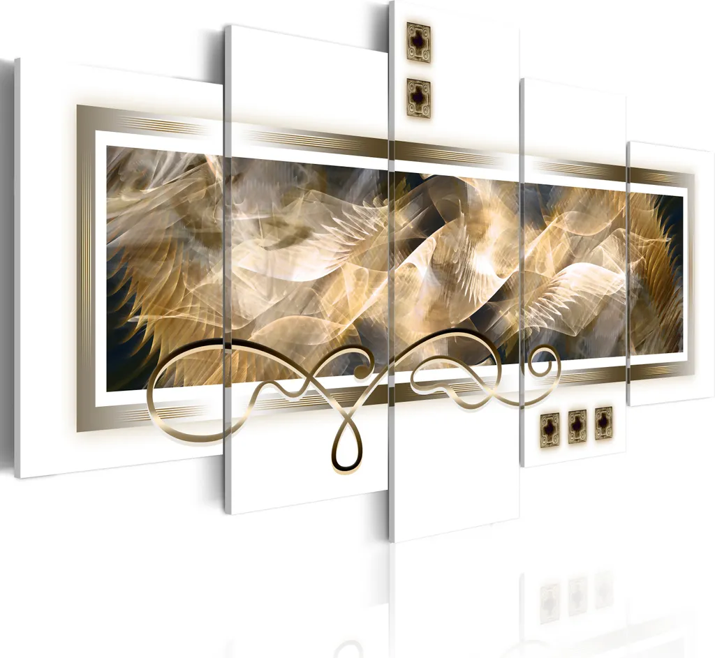 Quadro Moderno 020101-269 100x50 cm - 5 Pezzi in Tessuto Non Tessuto