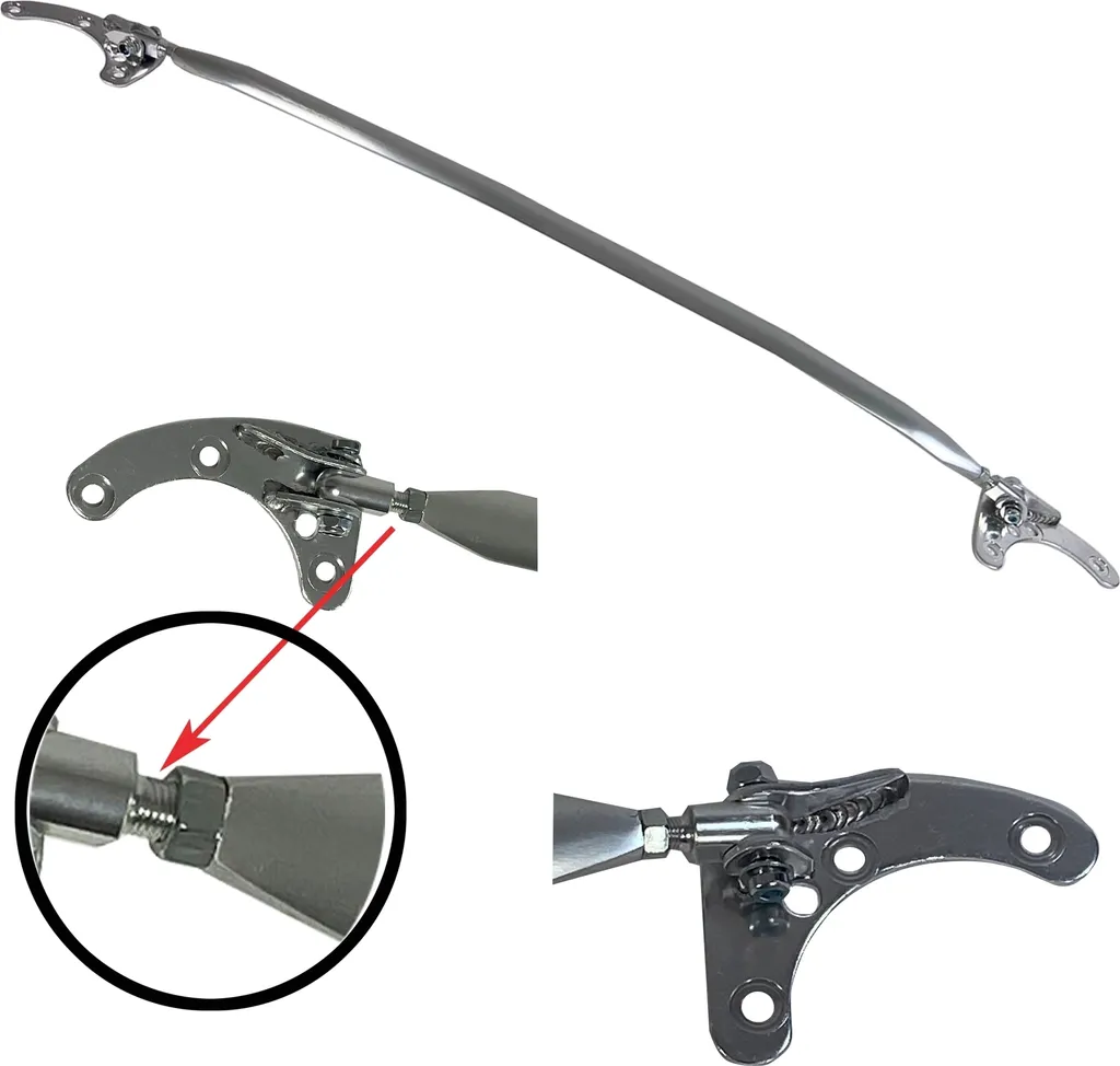 Puntello originale JOM in alluminio lucidato REGOLABILE per BMW Serie 1 F20 F21 dal 2011 al 2011