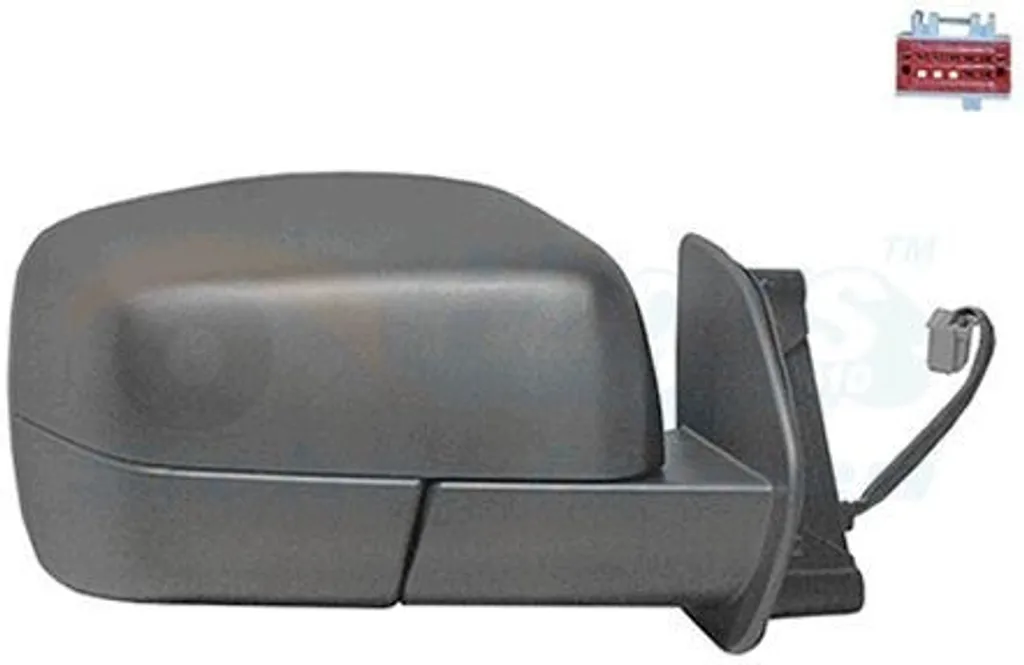 Rétroviseur VAN WEZEL Noir Droit Anti-Vibration pour Discovery IV III