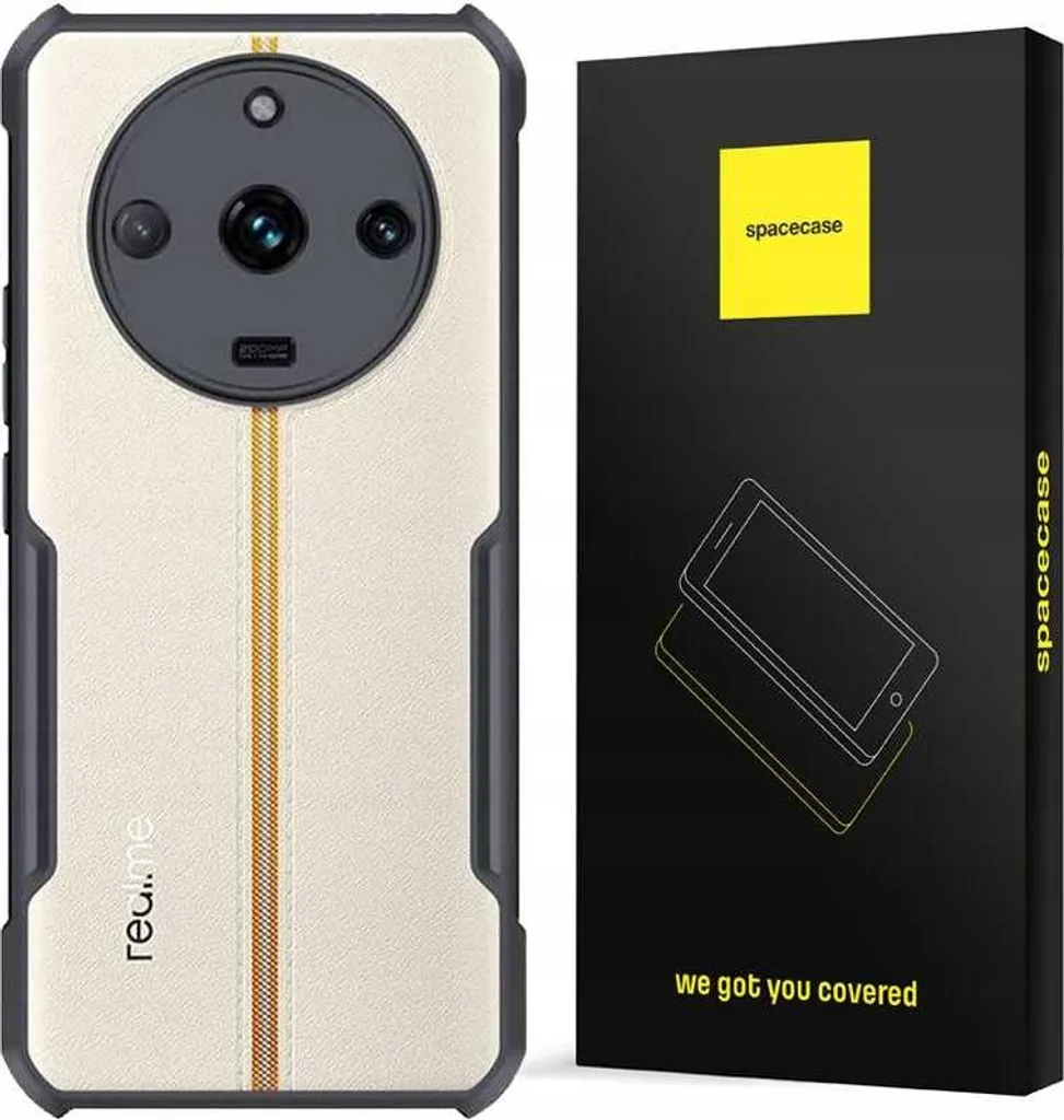 Coque Realme 11 Pro Noire SPACECASE Beetle Évitez les Écrans Cassés