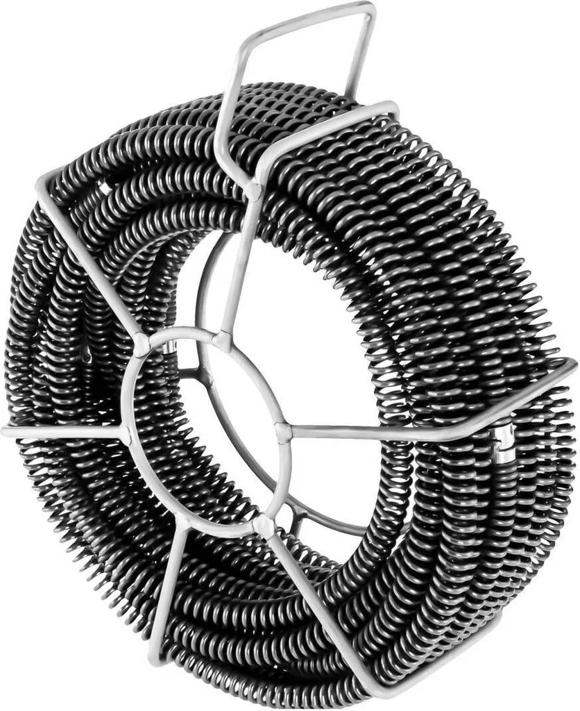 Kit de débouchage professionnel Ø 16 mm en acier ressort 6 x 2,45 m