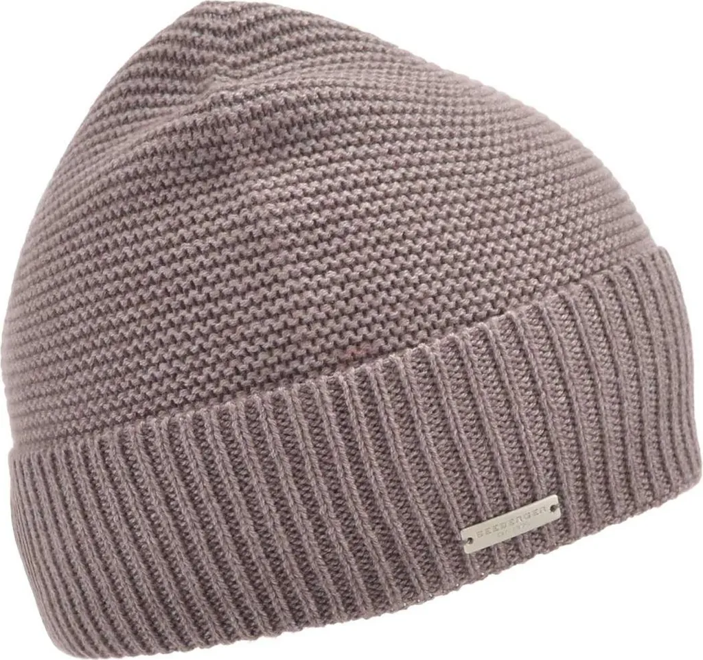 Seeberger Berretto In Lana Vergine Per Donna - Prodotto In UE - Taglia Unica 55-59 Cm - Colore Blu Navy - 3
