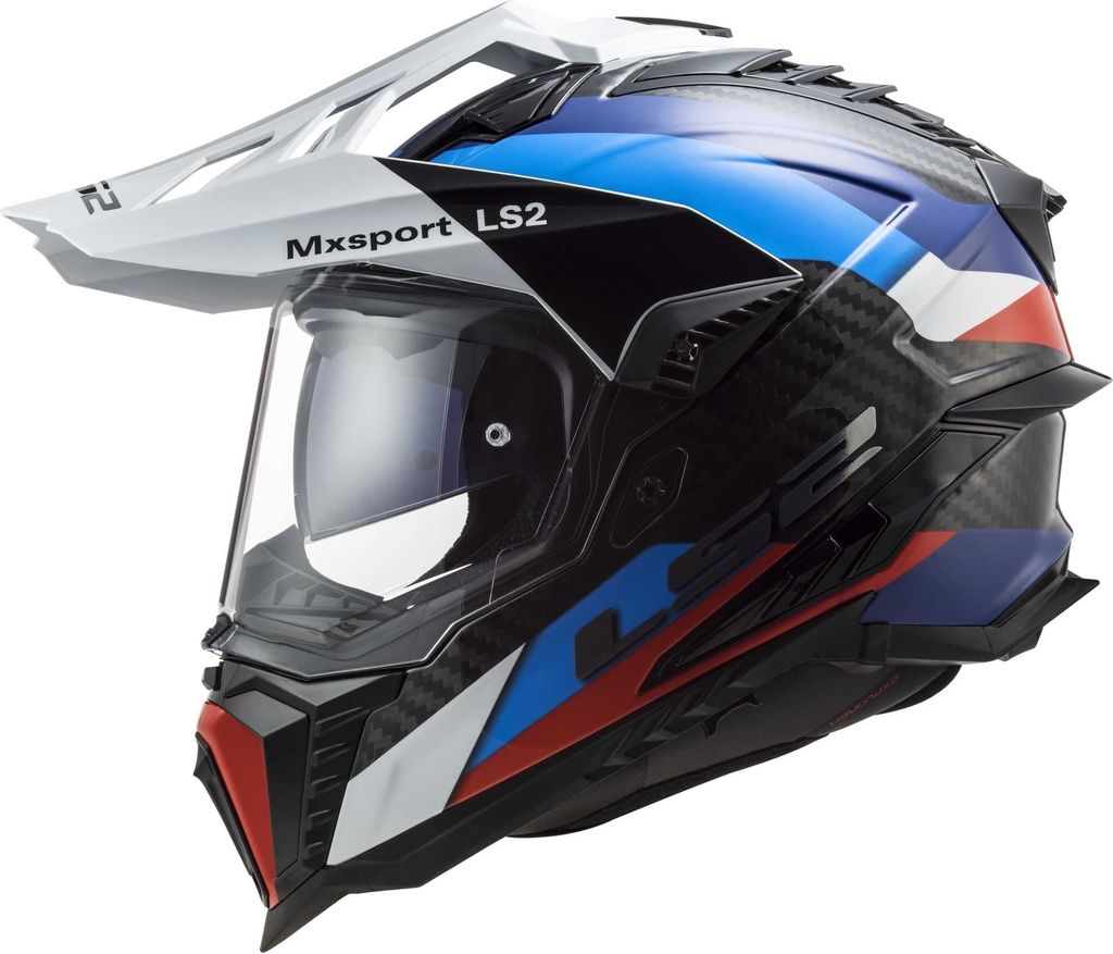 LS2 MX701 C Explorer Frontier G Motocross Helm, schwarz/blau, L (59/60)