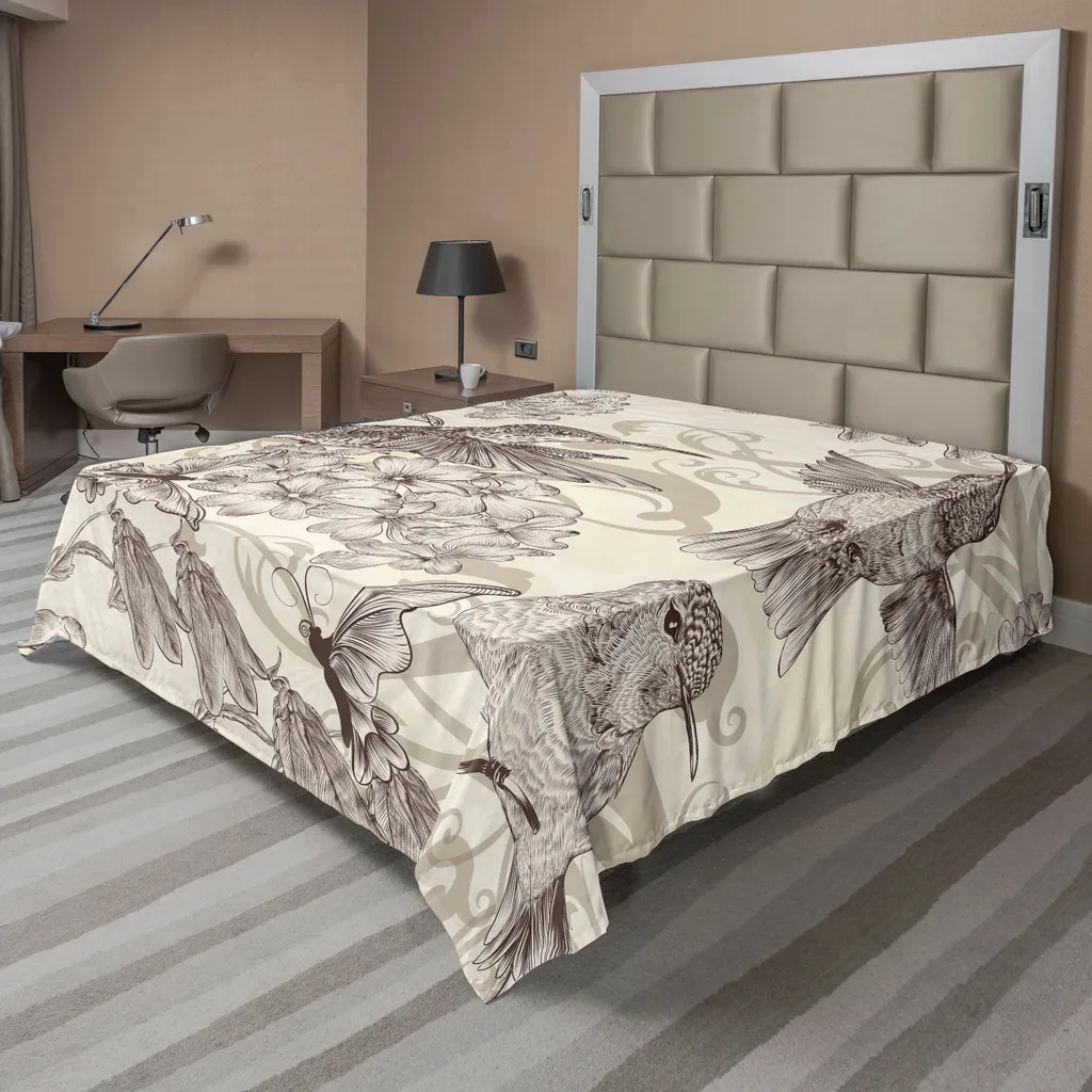Lenzuolo Sopra ABAKUHAUS Crema/Beige: Comfort Kolibri 260x228cm