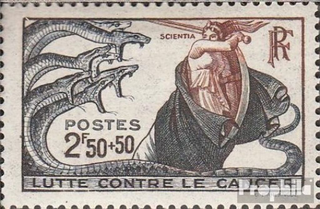 Briefmarken Frankreich 1941 Mi 507 (kompl.Ausg.) postfrisch Krebs