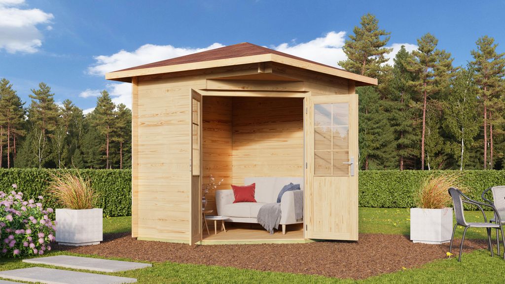 Fjordholz Gartenhaus Modell Nina 28 B
