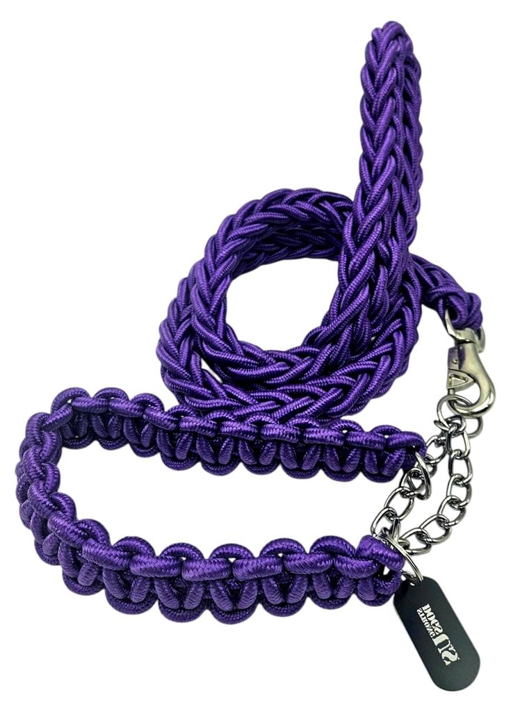 Power-Leash Set Basic - Hundeleine-Set für starke Hunde (Lila, M)