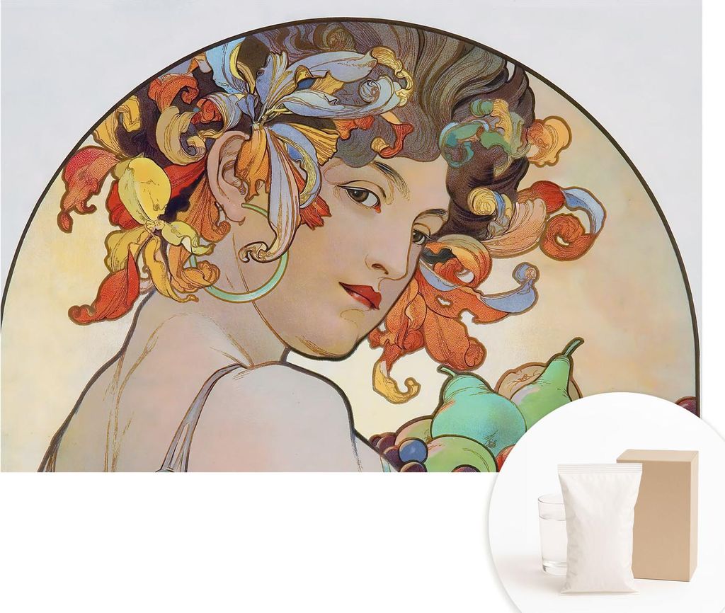 Fototapete - Wandbilder für Wohnzimmer - 104x70 cm - Dekorative Wandfolie - Modernes Design für Wanddekoration - Tapeten für Innenräume - Farbe...