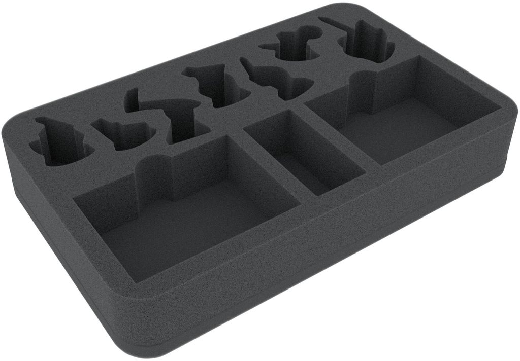 Schaumstoffeinlage für Warhammer Shadespire Grabwache, Karten, Würfel