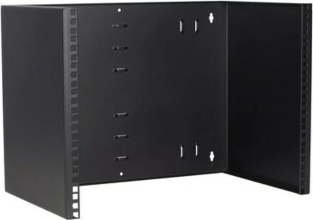 Rack Aperto 8U DSIT per Wall Mount | Telaio 19" Professionale Nero - 1