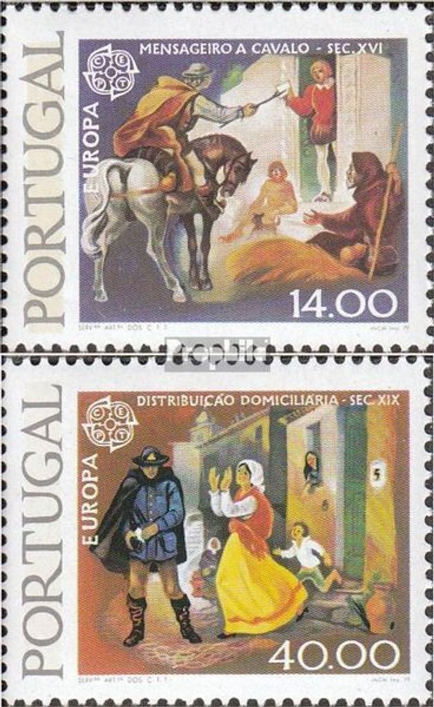 Briefmarken Portugal 1979 Mi 1441y-1442y (kompl.Ausg.) Produktbild 