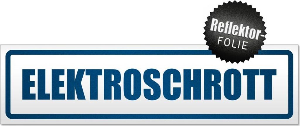 Elktroschrott Magnetschild Schild magnetisch