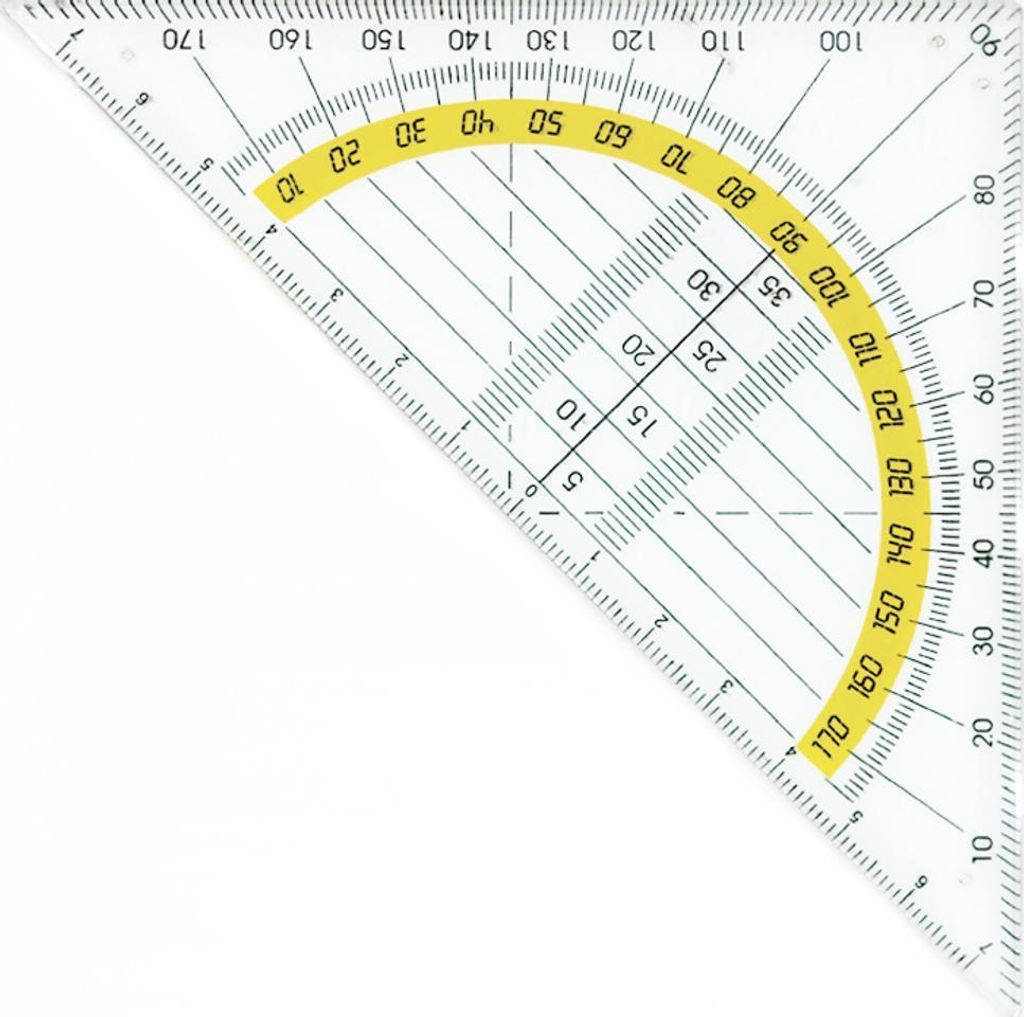 Geodriehoek Kangaro kunststof 14cm Productafbeelding 