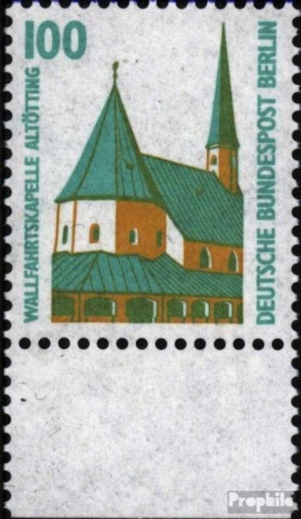 Briefmarken Berlin (West) 1989 Mi 834A Unterrandstück Produktbild 